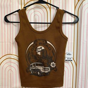 Brown Cropped TankTop
